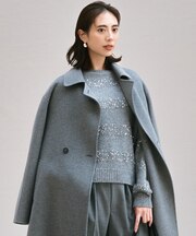 【滝沢眞規子さん着用/一部店舗限定】スパングルボーダー ニット