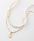 コインモチーフ パール チェーン ネックレス