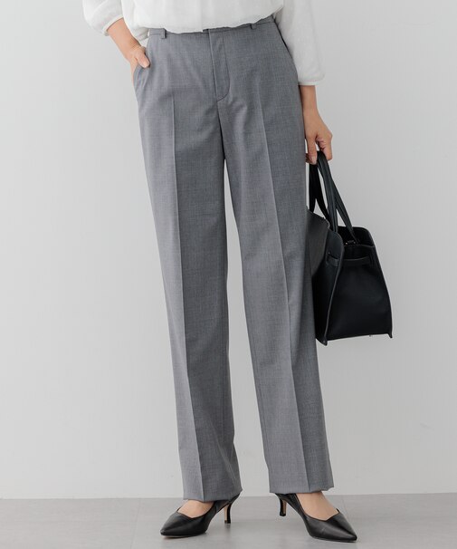 【セットアップ対応】ラフィーネウール テーパードパンツ