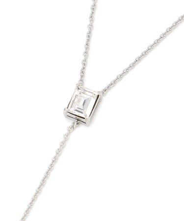 ラインストーン ラリエット ネックレス