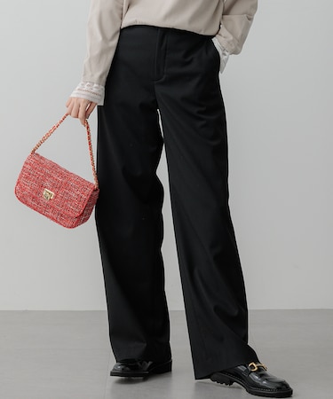 【VERY3月号掲載/洗える】TRコンフォートストレッチ ワイドパンツ