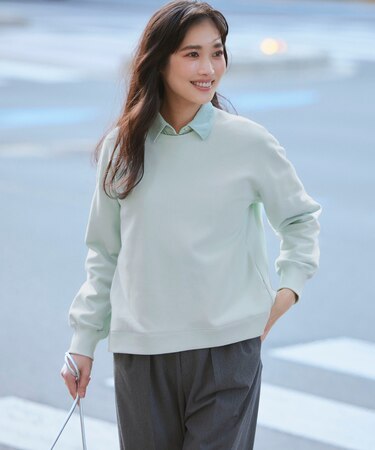 【WEB&一部店舗限定カラーあり/Oggi2月号掲載】カラー スウェット