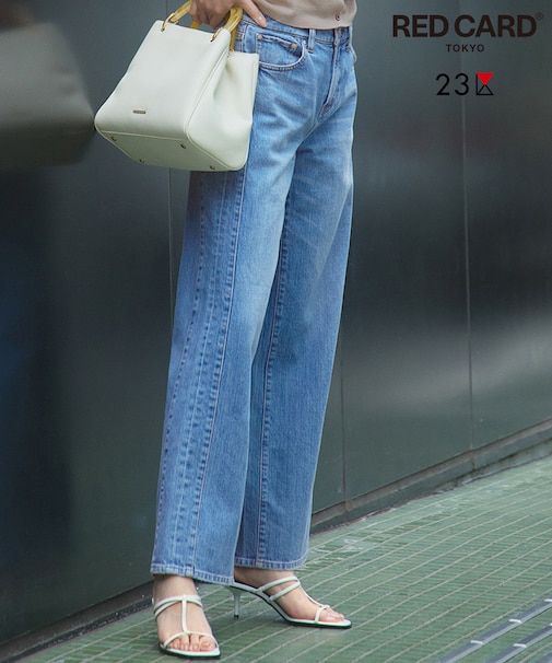 【RED CARD TOKYO×23区/VERY3月号掲載】デニム ライン ワイドパンツ