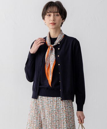 【Oggi6月号掲載/洗える】プレミアムビオコットン カーディガン