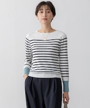 【洗える】シルキーレーヨンワイドリブ ニット