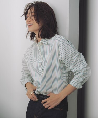 【CLASSY.5月号掲載/洗える】CANCLINI ベーシック シャツ