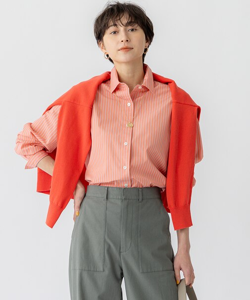 【CLASSY.5月号掲載/洗える】CANCLINI ベーシック シャツ