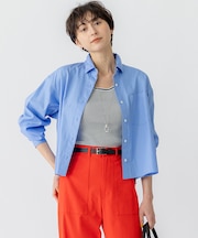 【洗える】CANCLINI クロップド テントライン シャツ
