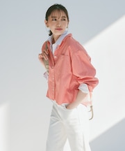 【洗える】CANCLINI クロップド テントライン シャツ