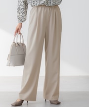 【セットアップ対応/洗える】2WAYストレッチツイル ワイドパンツ