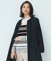 【洗える】コットンポリエステルストレッチ オーバーサイズ ニット