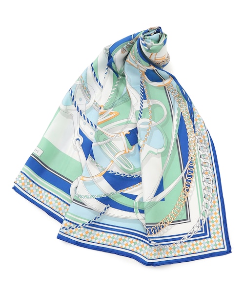 manipuri バルーンフラワー コラージュ スカーフ｜ニジュウサンクの