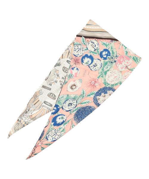 manipuri バルーンジャーニー/スプリング ダイヤ シルク スカーフ