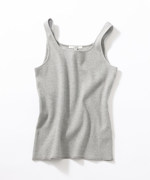 【SLOW/一部店舗限定】好評につき新色追加！ラメリブジャージー タンクトップ