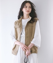 【SLOW/一部店舗限定】MVSコットン フレア袖 ロゴTシャツ