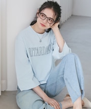 【SLOW/一部店舗限定】MVSコットン フレア袖 ロゴTシャツ