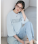 【SLOW/一部店舗限定】MVSコットン フレア袖 ロゴTシャツ