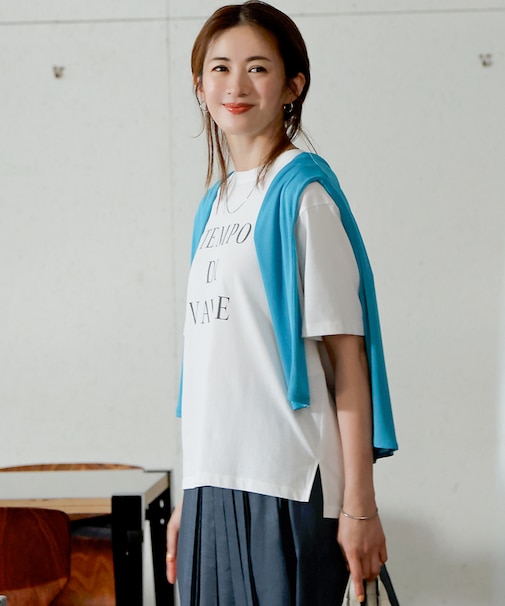 【SLOW/一部店舗限定】MVSコットン  ロゴTシャツ