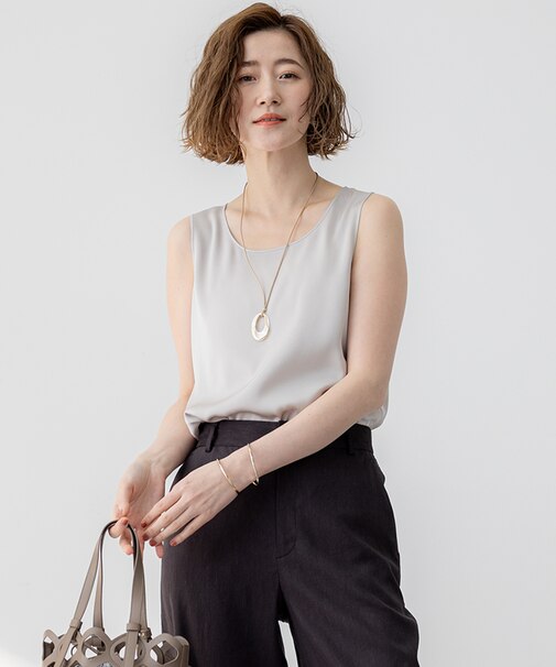 【Oggi5月号掲載】ミスティサテン タンクトップ