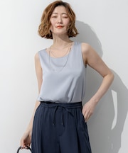 【新色追加/Oggi掲載】ミスティサテン タンクトップ