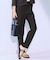 【Oggi7月号掲載/吸水速乾/接触冷感/UVカット】ストレッチジョーゼット テーパード パンツ