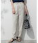 【Oggi7月号掲載/吸水速乾/接触冷感/UVカット】ストレッチジョーゼット テーパード パンツ