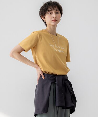 【洗える】カラーロゴ Tシャツ