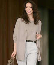 【CanCam10月号掲載/CLASSY.10月号掲載】シャイニーシアー カーディガン