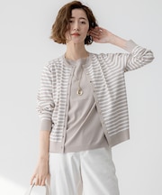 【洗える】レーヨンポリエステルストレッチ カーディガン