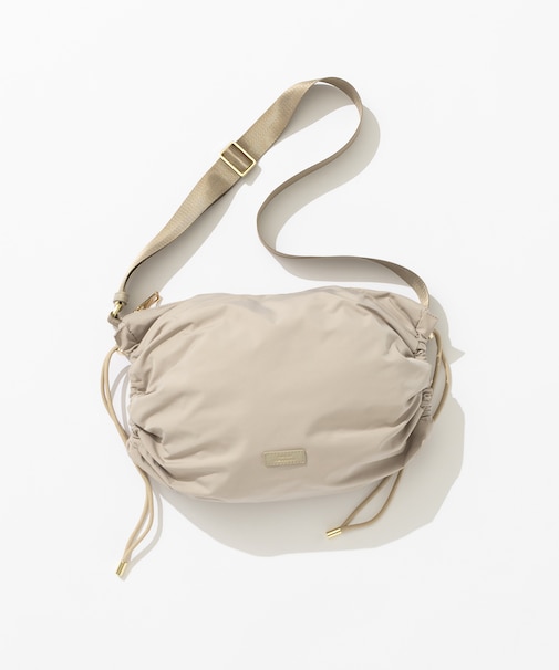 【撥水加工/WEB&一部店舗限定カラーあり】ドローストリング ショルダーバッグ