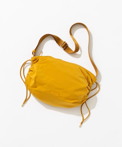 【撥水加工/WEB&一部店舗限定カラーあり】ドローストリング ショルダーバッグ