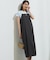 【洗える】リネンレーヨンストレッチ  Iライン キャミソール ワンピース