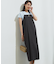 【洗える】リネンレーヨンストレッチ  Iライン キャミソール ワンピース