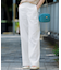 【Oggi5月号掲載/洗える】リネンレーヨンストレッチ ワイド パンツ
