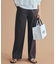 【Oggi5月号掲載/洗える】リネンレーヨンストレッチ ワイド パンツ