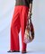 【Oggi5月号掲載/洗える】リネンレーヨンストレッチ ワイド パンツ