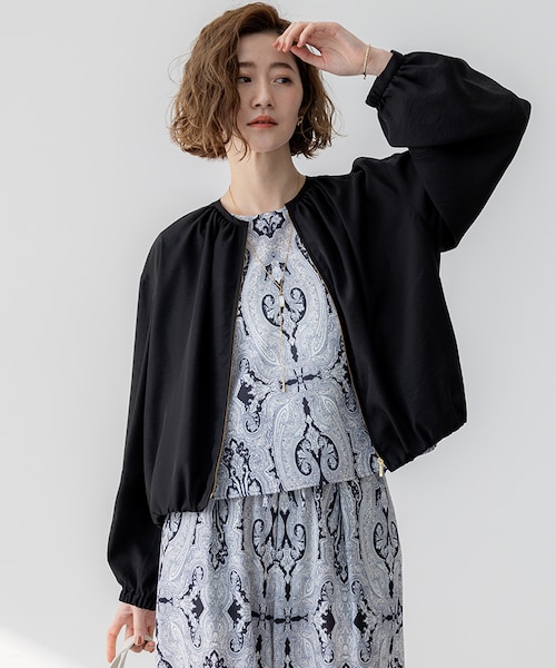 25ss 極美品 23区 速乾性 接触冷感 洗える シアータンブラー ブルゾン 接触冷感/速乾】シアータンブラー ブルゾン / 23区 | ファッション通販