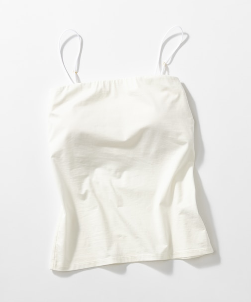 【洗える】ベアトップ パッド付き キャミソール