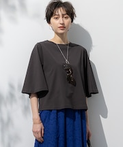 【洗える】ハイエンド フレアスリーブ Tシャツ