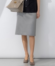 【セットアップ対応】ストレッチシャンブレー タイト スカート