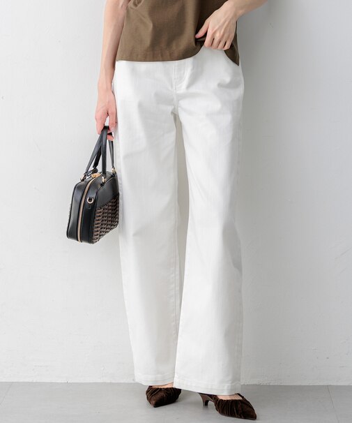 【見上愛さん着用/接触冷感】23区DENIM サマー ストレート ワイド パンツ