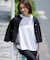 【接触冷感/洗える】BON-PRESAGE ロゴ フレンチスリーブ Tシャツ