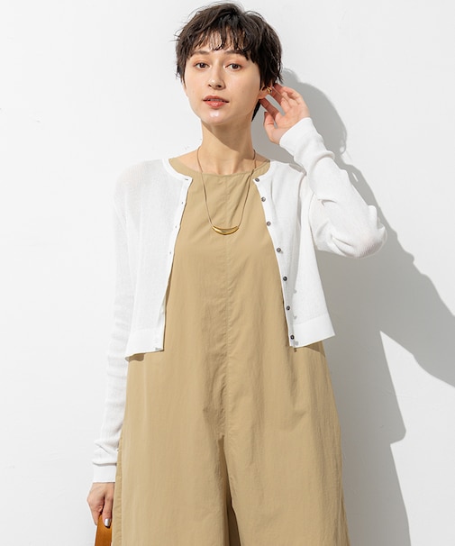 【SLOW/一部店舗限定】シアーサマー リブ カーディガン