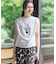 【SLOW/一部店舗限定】ライトツイストコットン 切り替えデザイン Tシャツ