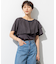 【汗じみ防止/洗える】スムースデザイン ラッフルカラー カットソー