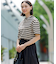 【洗える】シアーフライスボーダー Tシャツ