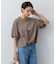 【WEB&一部店舗限定/接触冷感】ツイストコットンプレーティング バルーンスリーブ カットソー
