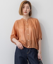 【洗える】ソフトシアーフィルム コンパクト ブラウス