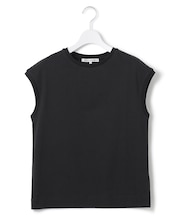 【洗える】コンパクトヤーン フレンチスリーブ Tシャツ