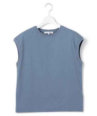 【洗える】コンパクトヤーン フレンチスリーブ Tシャツ